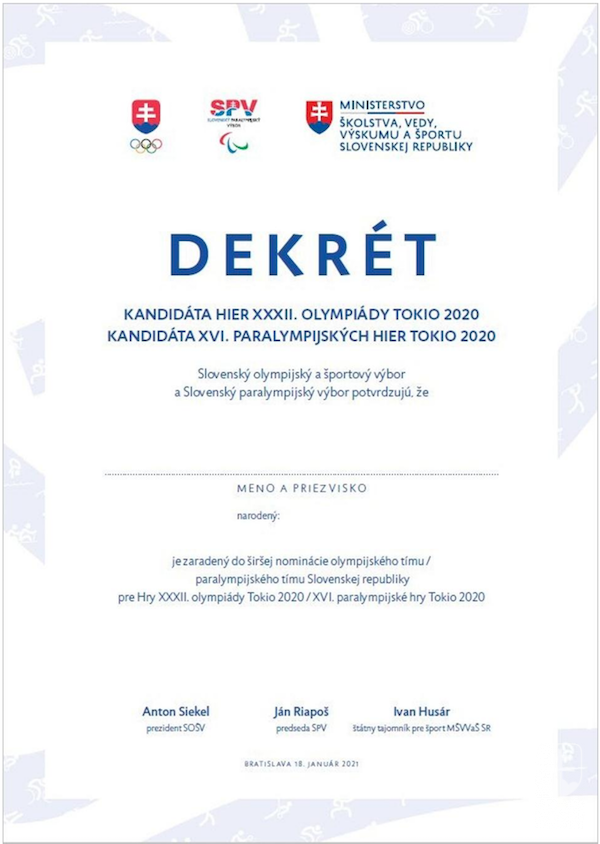 Dekrét na zjednodušenie prípravy dostanú športovci zo širšieho zoznamu potenciálnych účastníkov OH